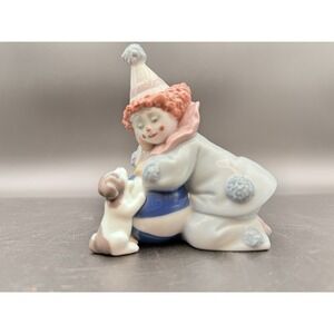 LLADRO - CLOWN - *Pierrot with Puppy and Ball* Excellent Condition